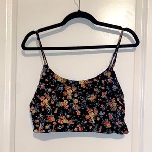 VICI floral crop top, like new!